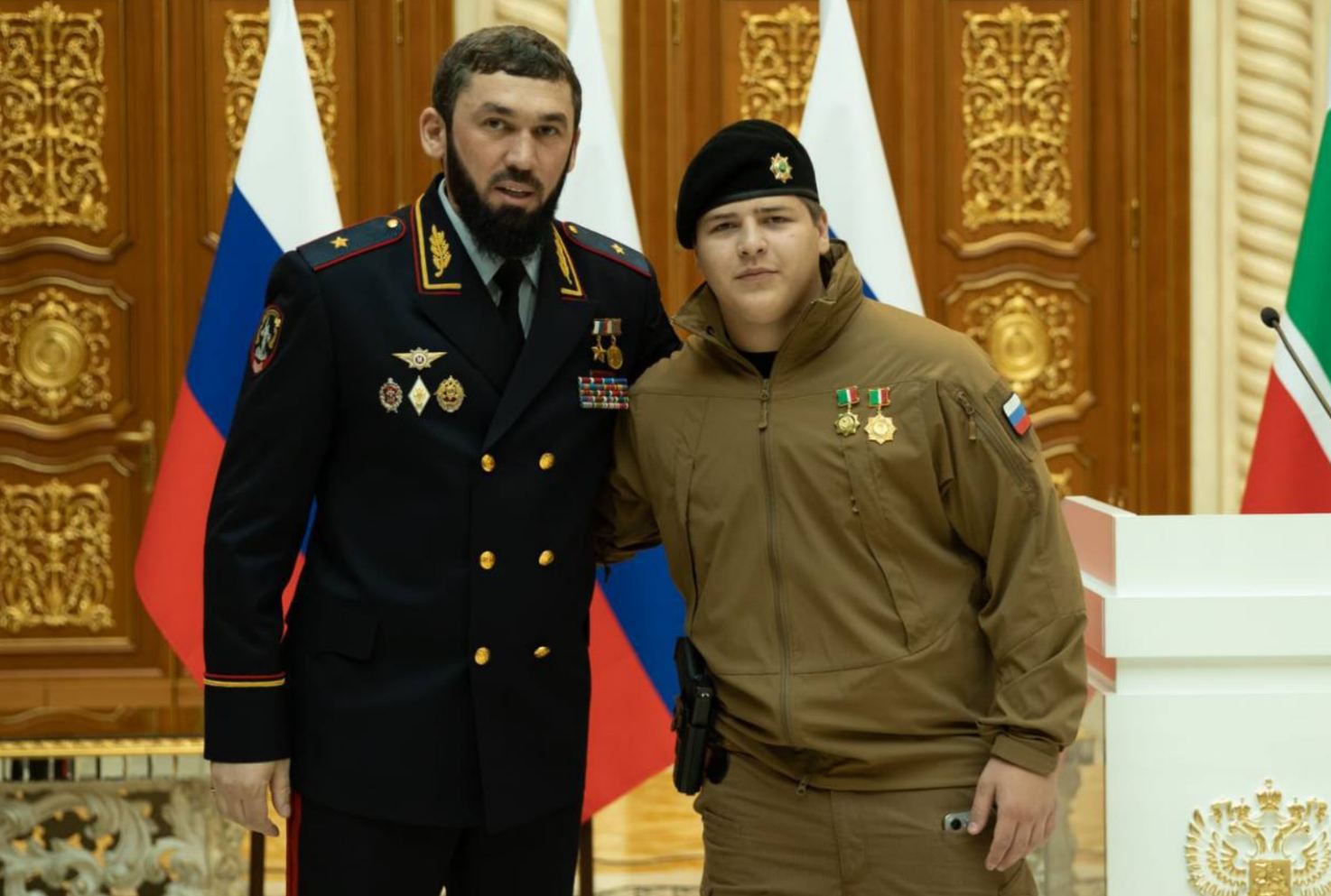 Адам Рамзанович Кадыров, сын Кадырова, получил орден Кадырова.