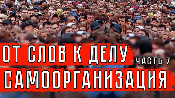ОТ СЛОВ К ДЕЛУ. САМООРГАНИЗАЦИЯ. (ЧАСТЬ VII)