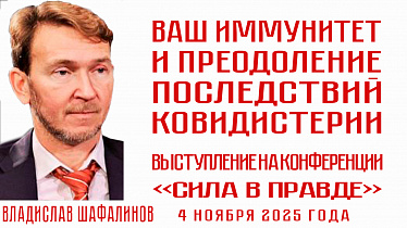 ВАШ ИММУНИТЕТ И ПРЕОДОЛЕНИЕ ПОСЛЕДСТВИЙ КОВИДИСТЕРИИ. Владислав Шафалинов